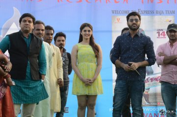 Express Raja Movie Team at Aurora Engineering College